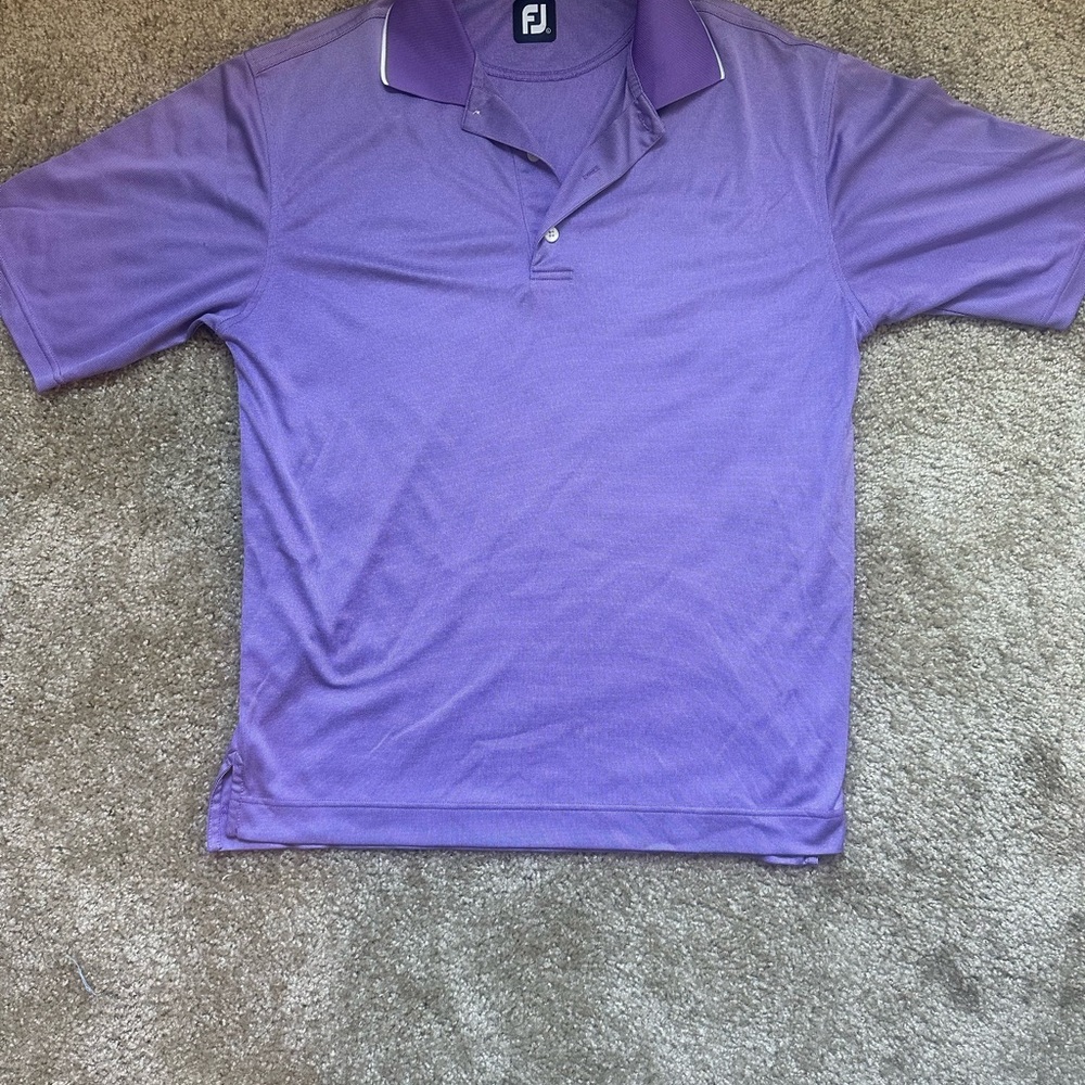 FootJoy Purple Performance golf Polo Shirt men’s size large
